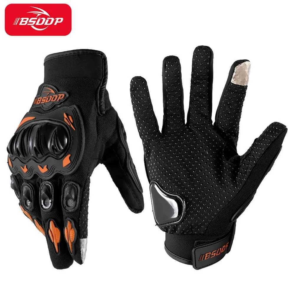 Moto Motorcycle Protect Racing Glove Cycling Riding Men Anti-drop Four-season Breathable Full Finger Knight Touch Screen Gloves M260311