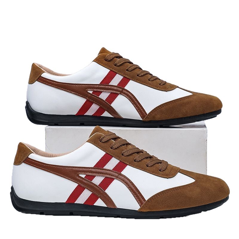2026 Autumn/winter New Style Leather Waterproof Casual Shoes - Low Top Luxury Multi-functional Loafers - Sport Shoes - English Style Lace-up Flat Shoe