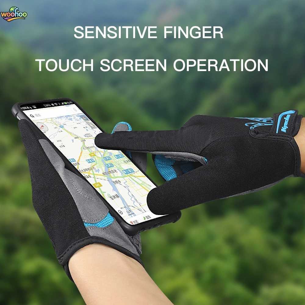 Touchscreen Mountain Bike Gloves Full Finger BreathabLE Gel Palm Summer Cycling Anti Sweat PROtection M260311