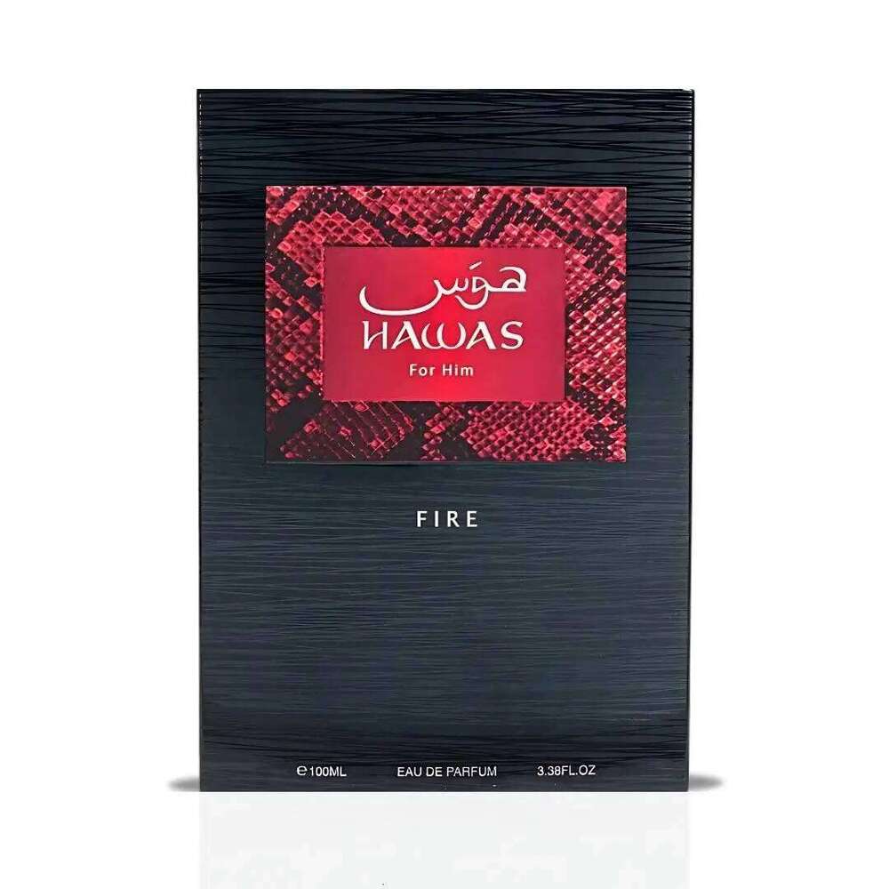 RASASI Hawas Fire Eau De Parfum Spray 100ml 3.4oz - Bold and Long-Lasting Arabic Perfume with Fiery Z260311