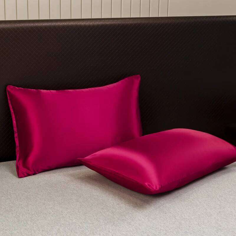 High End Bedding Solid Color Satin Duvet Set, Multi Size Bed Sheet Pillowcase Set 220x240cm. H260311