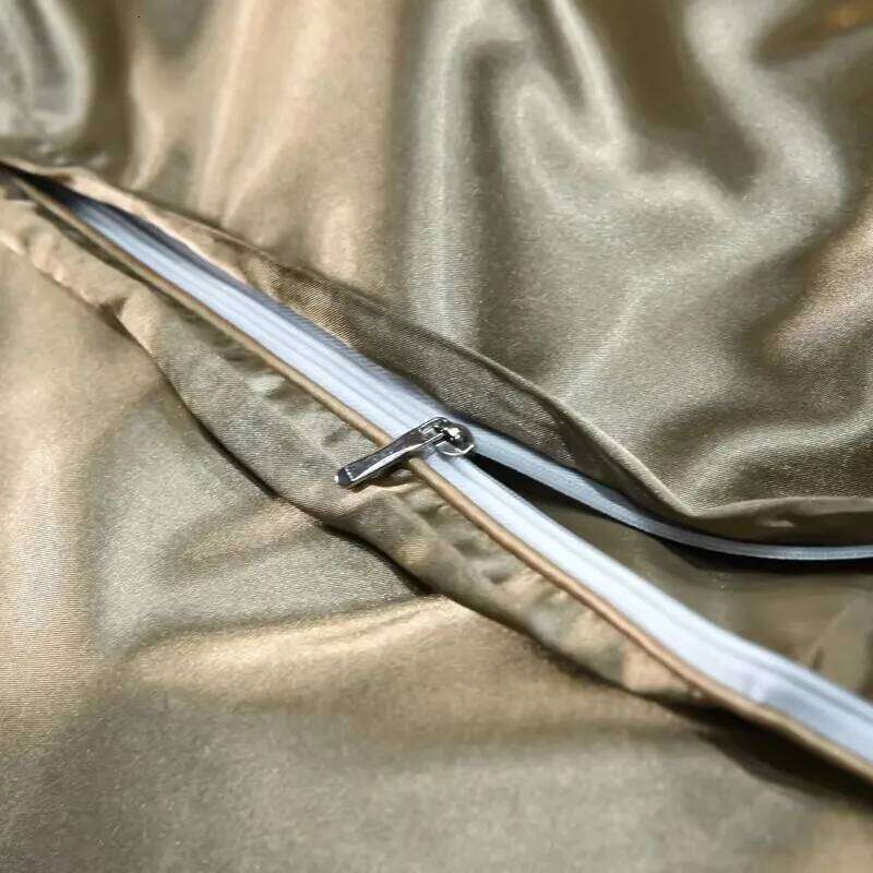 High End Bedding Solid Color Satin Duvet Set, Multi Size Bed Sheet Pillowcase Set 220x240cm. H260311