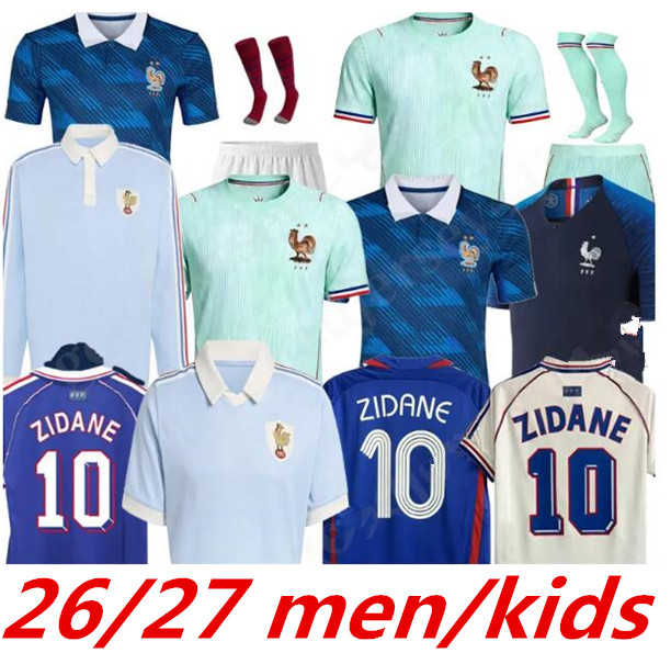 france jersey world cup 2026 French Soccer Jerseys MBAPPE GIROUD DEMBELE EKITIKE Olise GRIEZMANN Kids Women retro Football tops Shirt maillot de 999