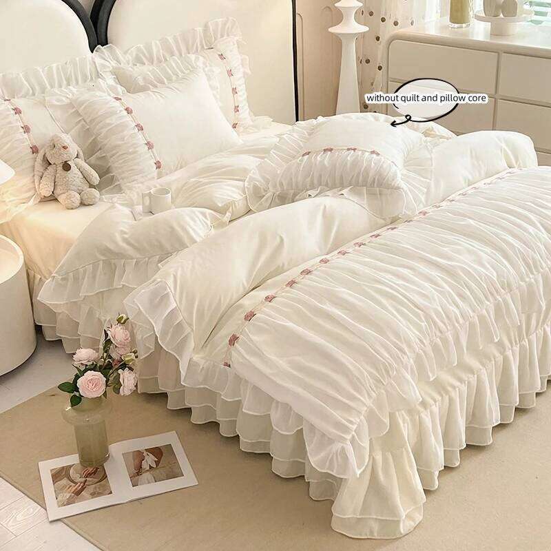 3 Pieces Bedding Set King Size duvet cover pillow Shams for All Seasons H260311 - view 5