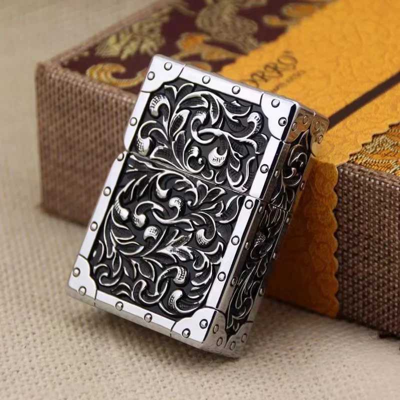 The New Brand Pure Copper Five-Sided Windproof Kerosene Lighter Armor For Collection Gifts N260311