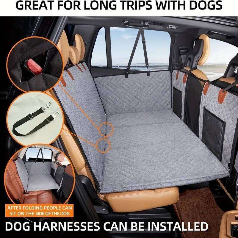 Dog Car For Pets,Waterproof Cover Hammock Scratch Proof Nonslip Durable Soft Pet Back Seat Covers 26Y0310