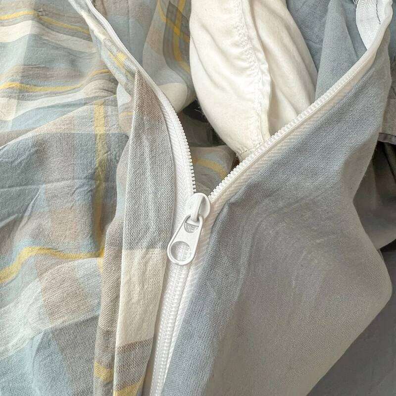 Wash Cotton Bedding Duvet Pillowcases Sheet Soft Comforter Cover Bed Linens Set Queen King Size Nordic Style H260311