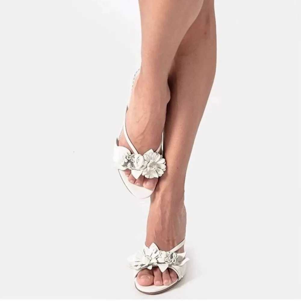 2026 New Women Sandals Sexy Summer High Heels Sandals Trend Outdoor Round Head Flower Shoes for Women Lightweight Shoes K260311