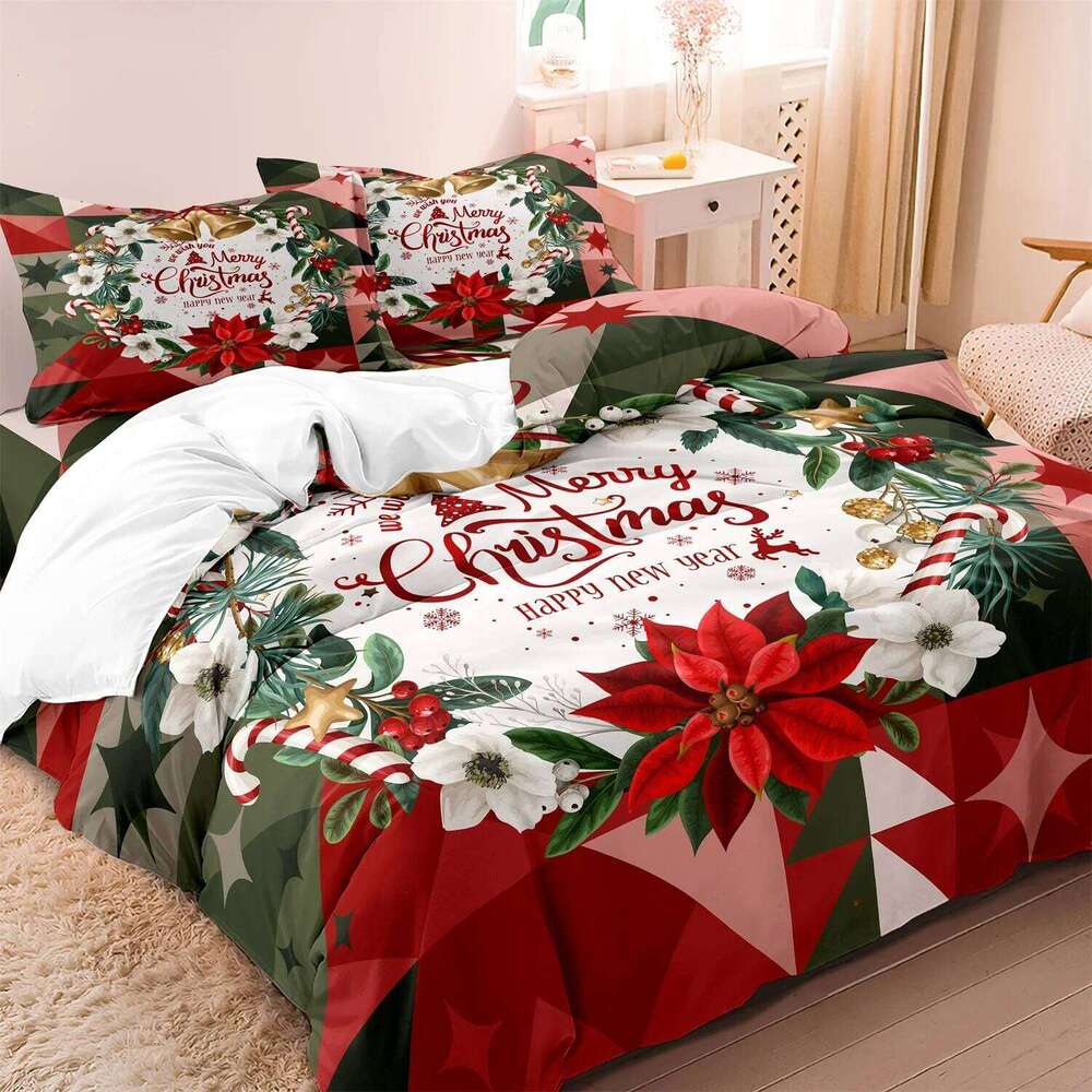 3pcs grid Pattern Duvet Cover, Comfortable And Soft Bedding Set For Bedroom Dormitory Room Decoration Christmas gift H260311