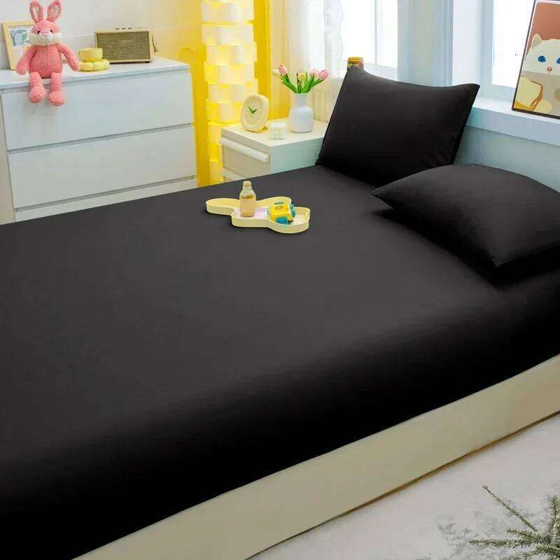 3pc minimalist modern solid color bedsheet soft and comfortable bedding, bedspread set including 1 bedsheet+2 pillowcases H260311