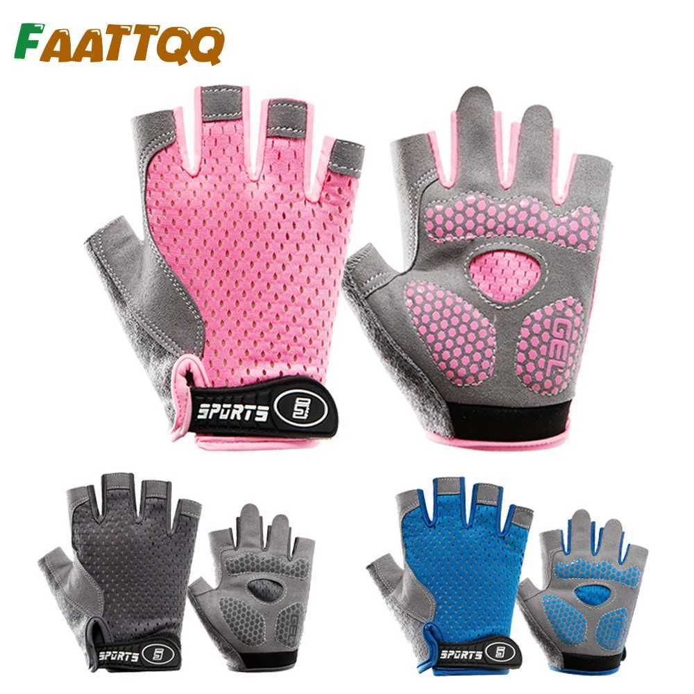 1Pair Kids Half Finger Gloves Boys Girls Cycling Gloves Childrens Gloves for Cycling Riding Camping Fishing Outdoor Sports M260311