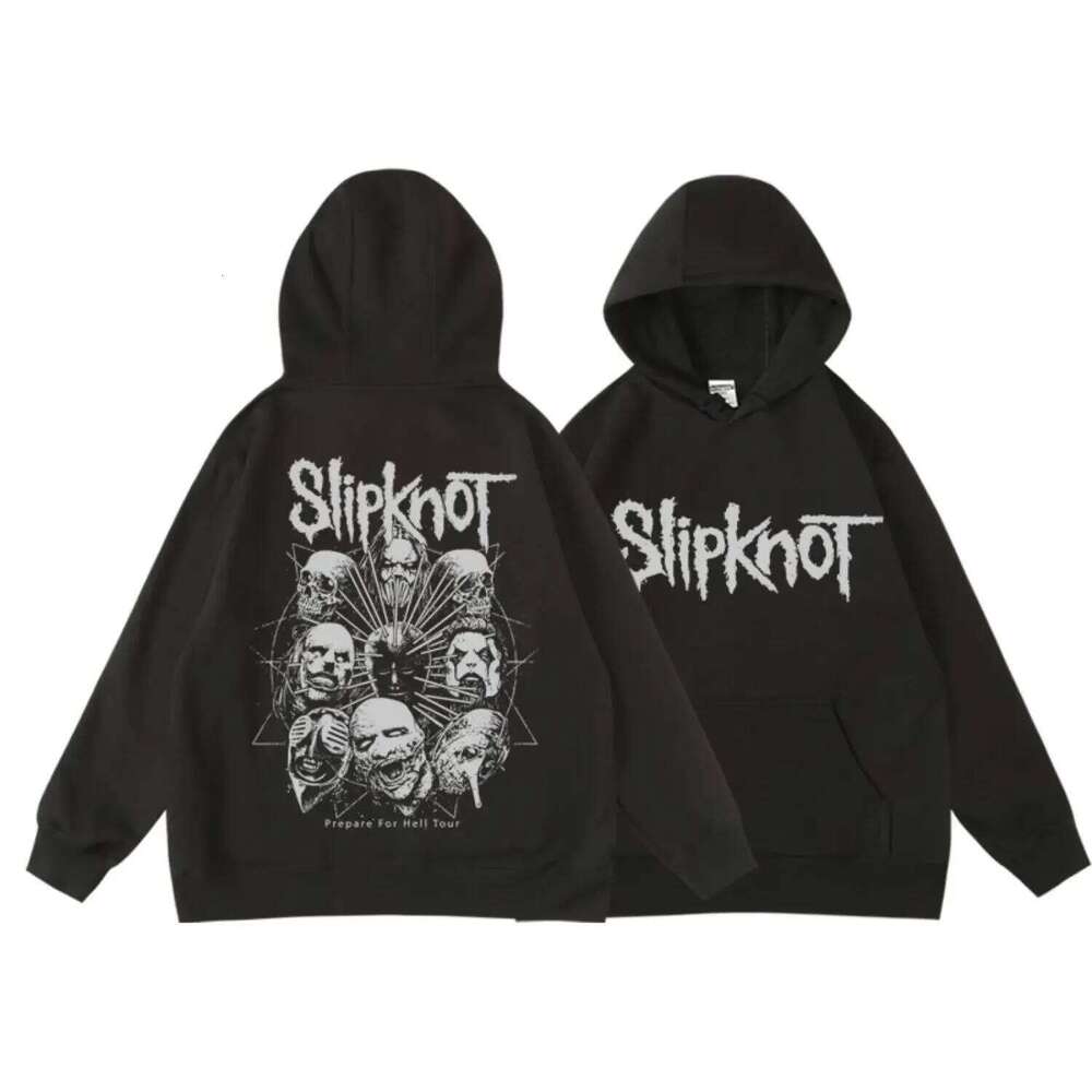 Top Slipknot Rock Band Men's Hooded Sweatshirt 2026 Autumn Winter High-end Luxury Is for Both Men and Women C260311