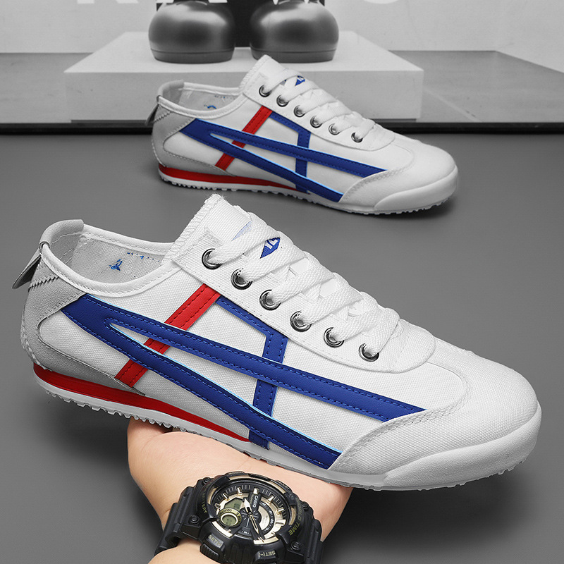 2026 New Style Men's Canvas Shoes - Luxurious White Casual Multi-functional Outdoor Men's Sporty Casual Shoes - White Fashion Shoe Style