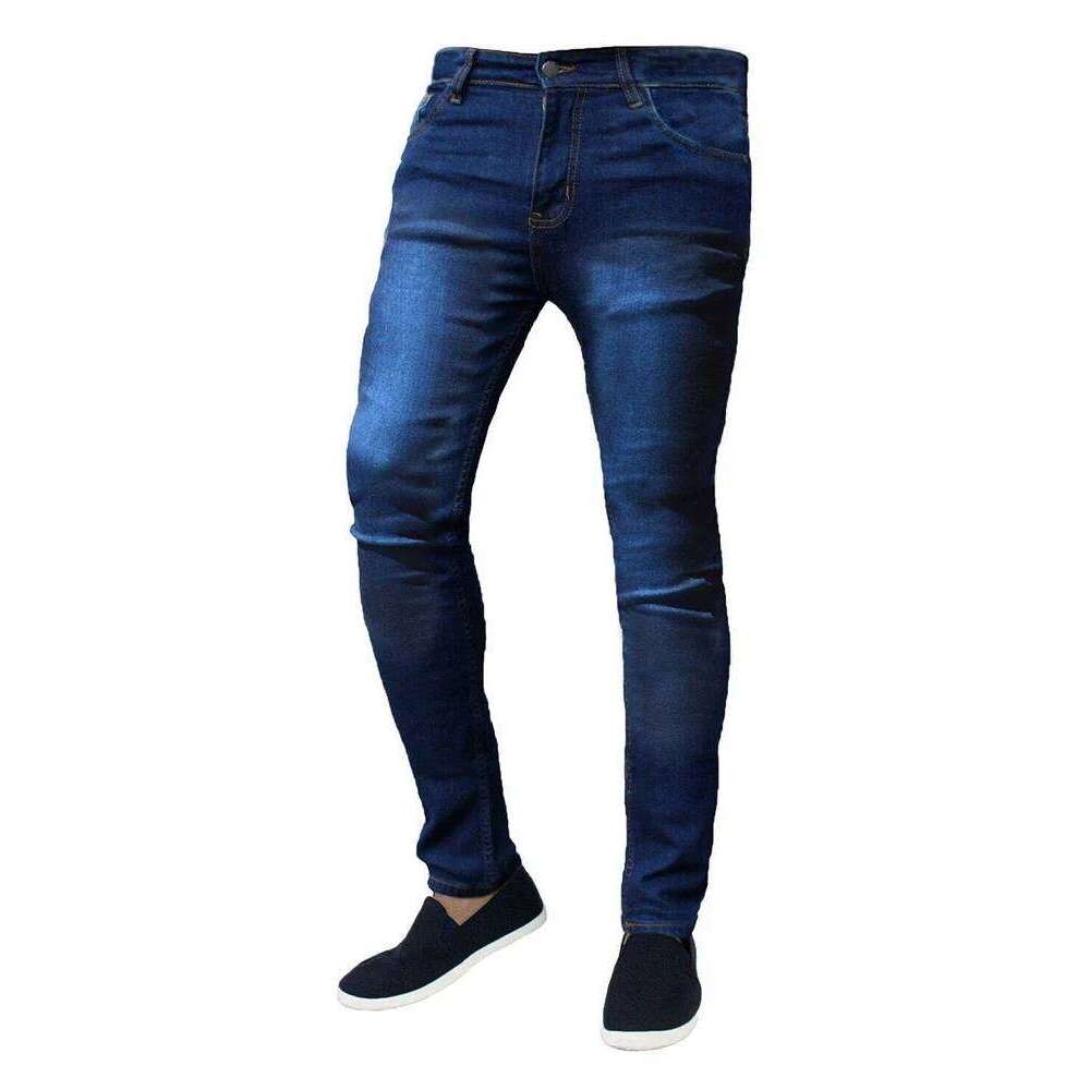 New High Quality Classic Style Slim Jeans for Men Street Male Stretch Denim Trousers Light Blue Skinny Pencil Pants Z260225