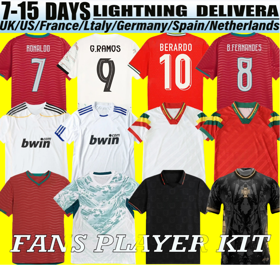 Maillot Portugal 2026 World Cup Soccer Jerseys Portuguesa RoNalDo Jerseys JOAO FELIX BERNARDO B. FERNANDES PEPE 25 26 27 Portugal Football Shirt Team Men Kids Kit S-4XL