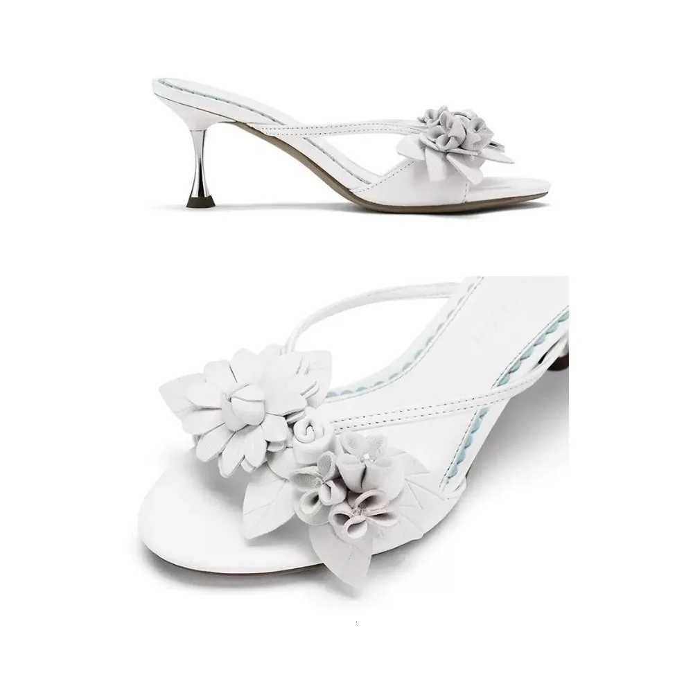 2026 New Women Sandals Sexy Summer High Heels Sandals Trend Outdoor Round Head Flower Shoes for Women Lightweight Shoes K260311