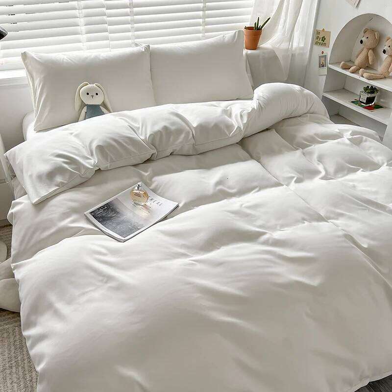 3-piece double color duvet cover + pillowcase, bedding set, soft and breathable bedroom or guest room without core H260311