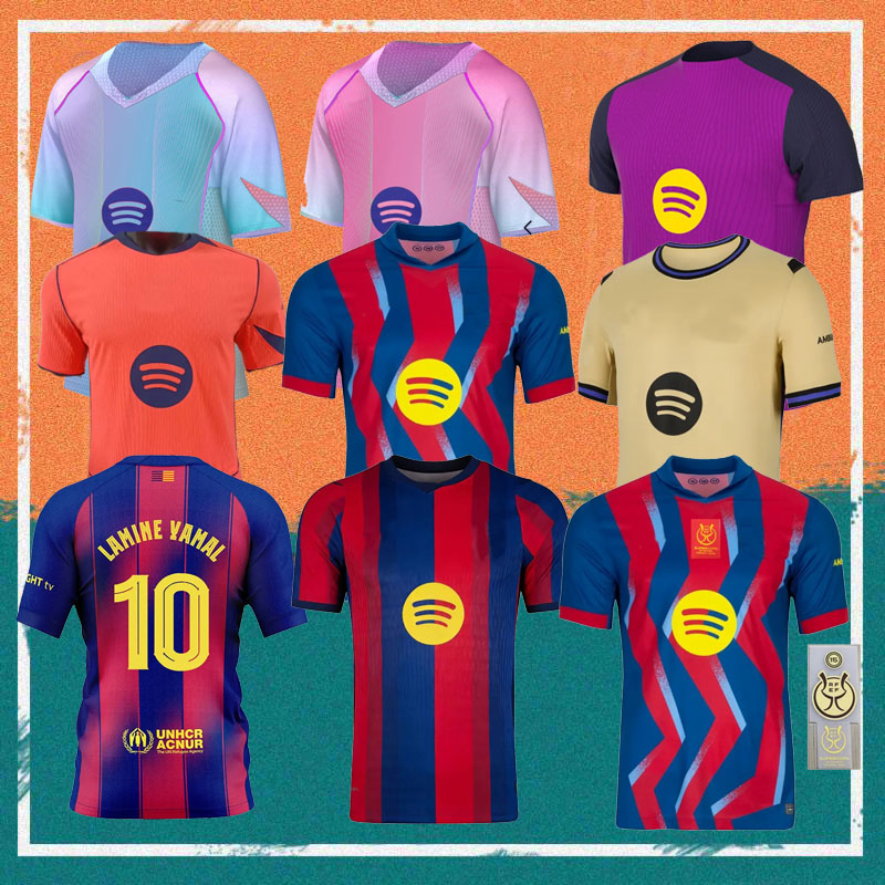 25 26 27 Barcelona LAMINE YAMAL LEWANDOWSKI RASHFORD Soccer Jerseys 2025 Limited edition Ed Sheeran OLMO PEDRI football shirt GAVI ARAUJO RAPHINHA DE JONG kids kit