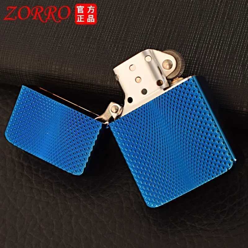 Metal Outdoor Lighter Split White Steel Inner Tank Pure Copper Windproof Kerosene Lighter Narrow Machine for Men N260311