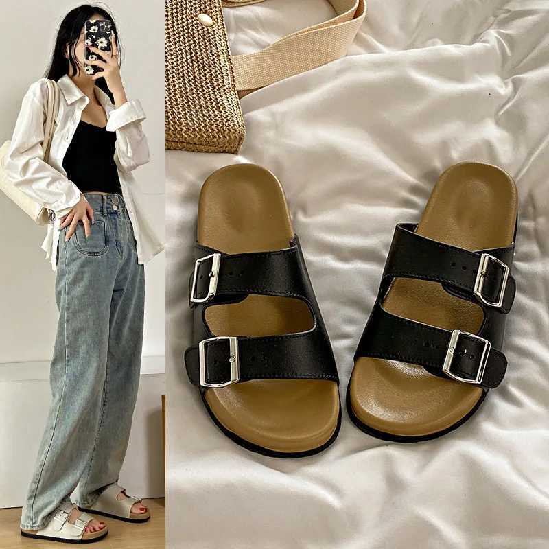 Fashionable and versatile Boken shoes thick soled fashionable and casual anti slip womens cool summer 2025 K260311