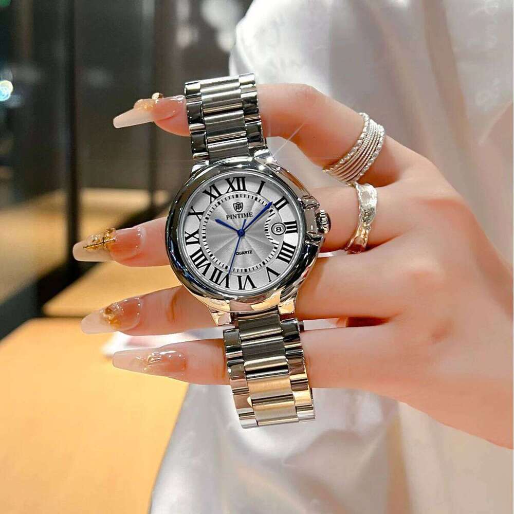 Blue Balloon Ladies' Stainless Steel Automatic Mechanical Watch with Water Resistance Suitable for Business Occasions