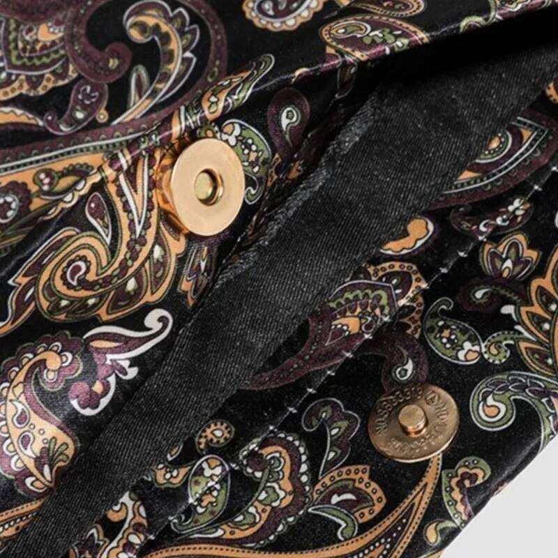 Retro Print Chain Tote Women Large Capacity Composite Shoulder Bag Ladies Fashion Versatile Commute Daily Crossbody Bags XJ260311