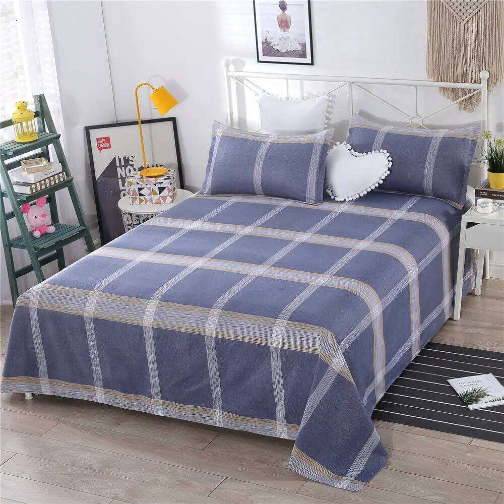 Sheet Sets 3pcs Pillowcase Household Dormitory Student Washed Breathable Skin-friendly Four Season Bedspread King Queen Size Ins H260311