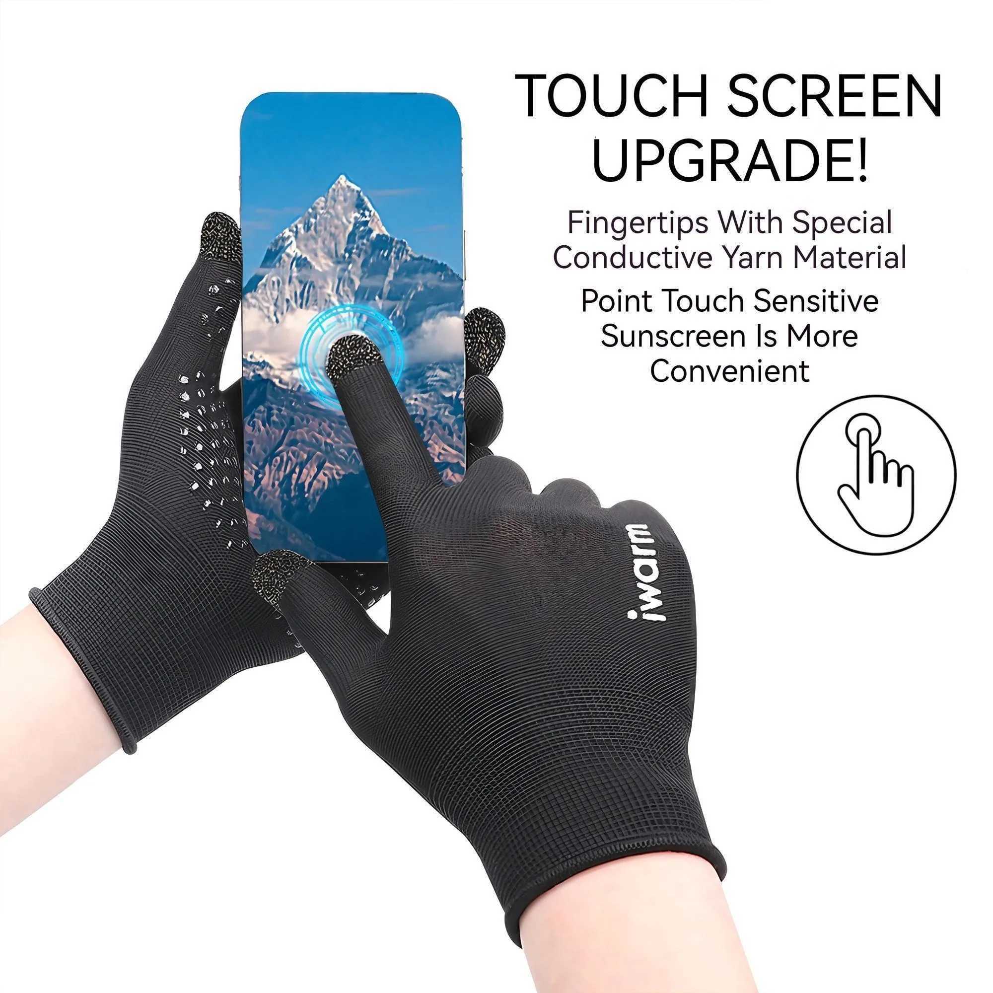 Summer Men Women UV Protection Driving Non Slip Touch Screen Thin Breathable Wear Resistant Cycling Gloves M260311