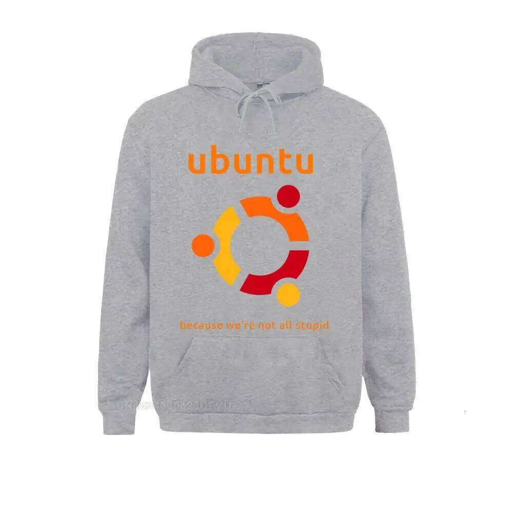 Men's Hoodie Ubuntu Linux Satire Geek Humor Novelty Cotton Sweater Crewneck Clothes Adult Oversized C260311