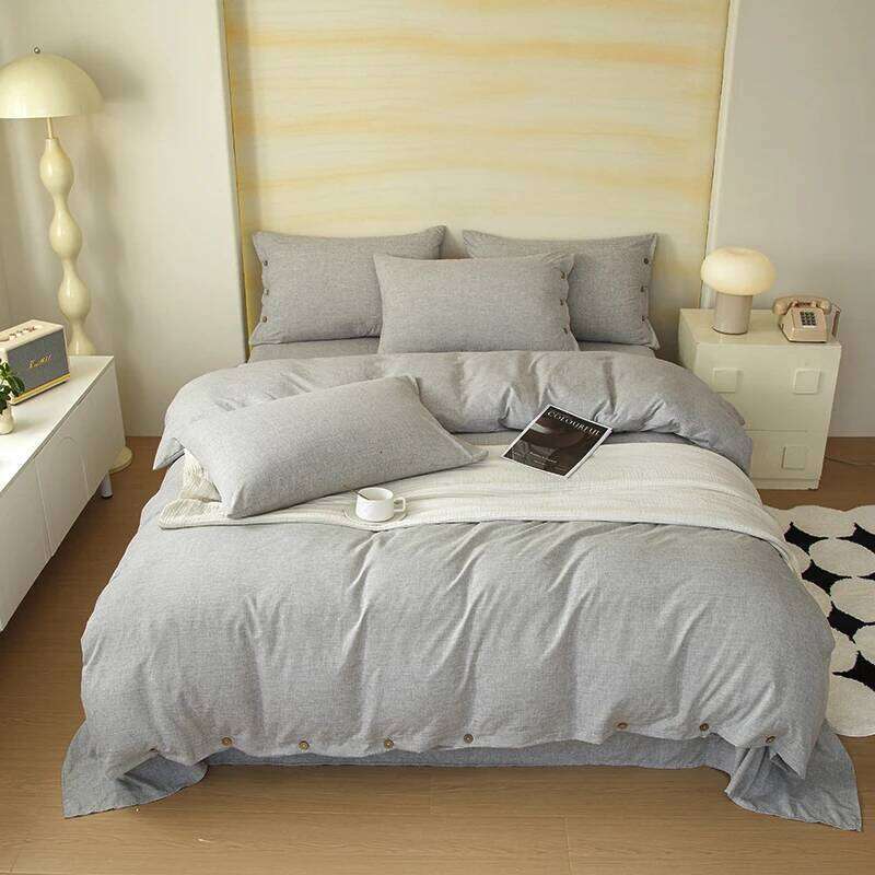 Stone Wash Percale Cotton Turquoise Duvet Cover Set Single Twin Full QUEEN KING Bed H260311 - view 4