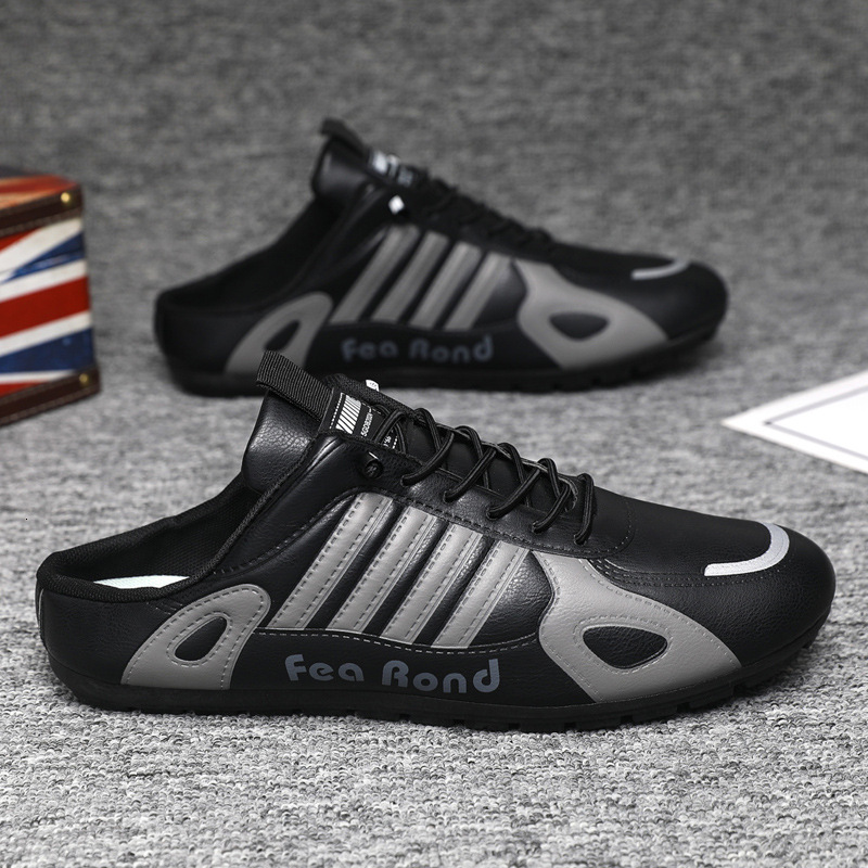 Men's Sports Shoes Design Gamp Model Sports Shoes - Luxurious Fashionable Casual Breathable Lazy Driver-proof Anti-slip Without Bucklehalf Loose-