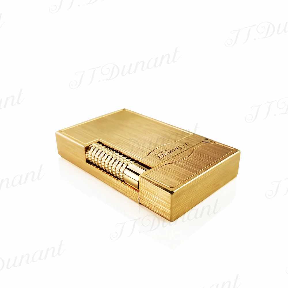 New Arrive JT Dunant Lighter Ping Sound Smoke Gadgets Metal Drawing Design Cigar Accessories Best Birthday Gift to Someone N260311