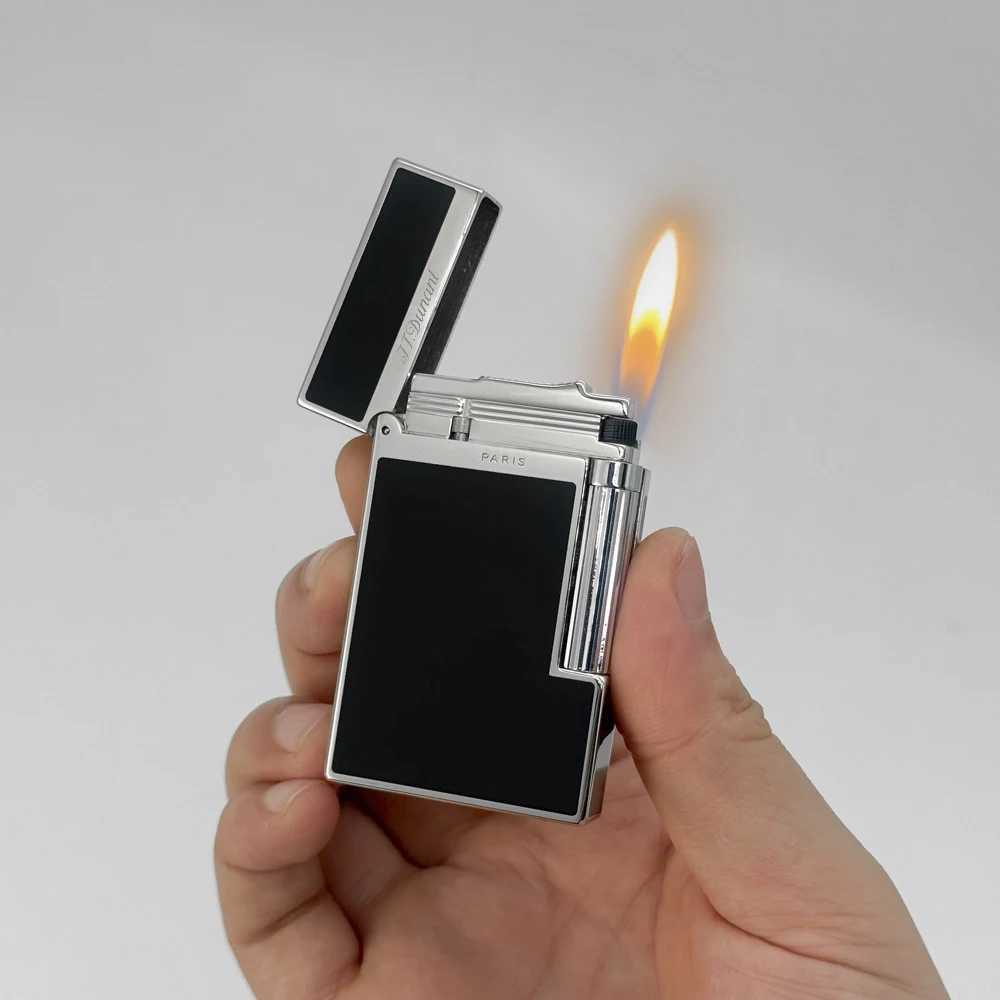 Classic Gas Lighters D Brand Paris Lighter For Smoker Soft Flame Cigarette Lighter Smoking Gadgets Limited Edition Mans Gift N260311