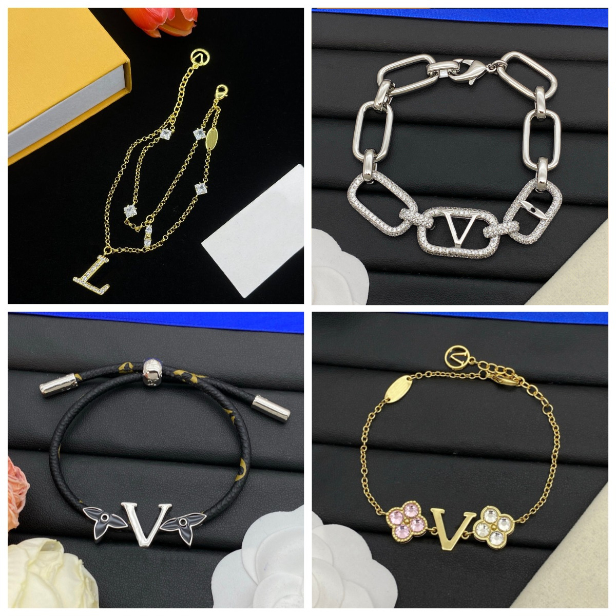 Gold Chain Bracelet Brand Fashion Designer Bracelet for Women Bracelet Party Gift Designer Jewelry for Women