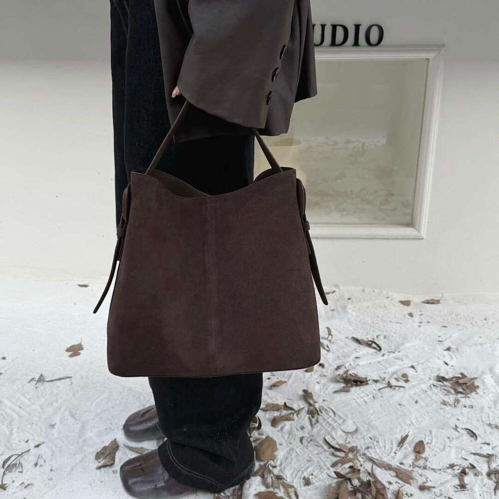 Luxury Shoulder Bags Totes Hobo Korean Style Ins Autumn And Winter New Suede Shoulder Underarm Bag Vintage Versatile Large Capacity Casual Tote For Wo