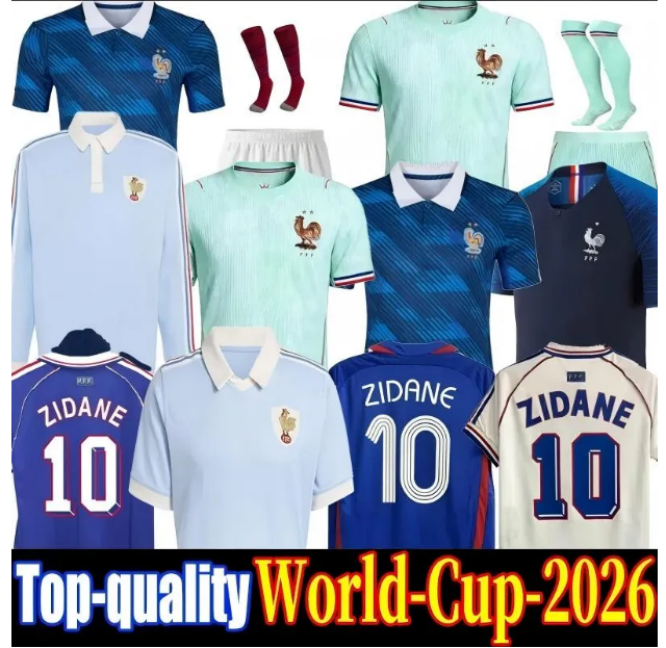 france jersey world cup 2026 27 French Soccer Jerseys MBAPPE GIROUD DEMBELE EKITIKE Olise GRIEZMANN Kids retro Football tops Shirt maillot de foot S 4XL