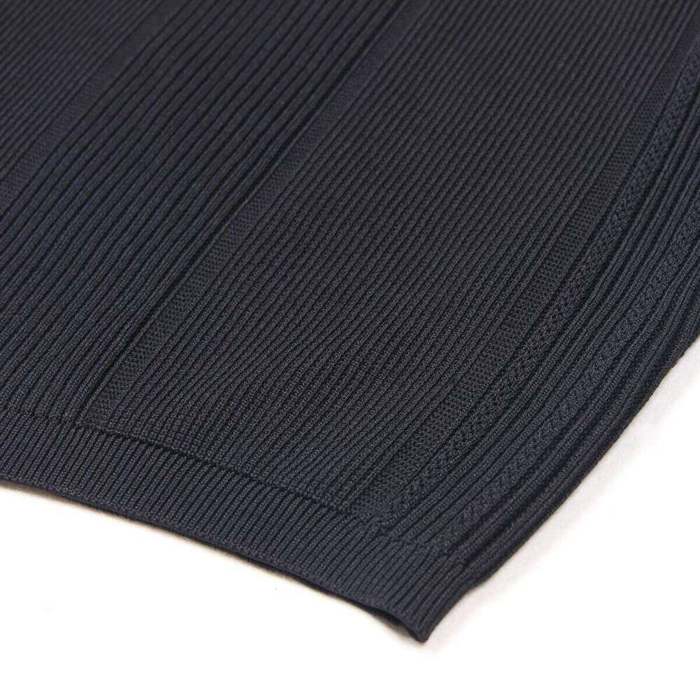 SML High Quality Three Color Fashion Elastic Knitted Solid Shoulder Button Sleeve Pullover Short Slim Fit Women's Top