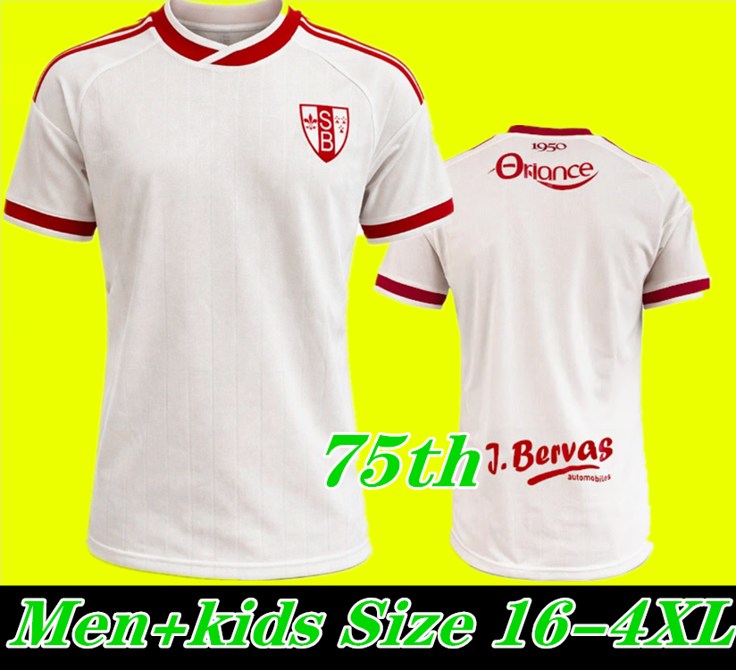 Brest 25-26 75th Soccer Jerseys home away Third jersey 25 26 DEL CASTILLO FAIVRE CAMARA PEREIRA LAGE Stade Brestois Football Shirt MAGNETTI FERNANDES soccer Shirts