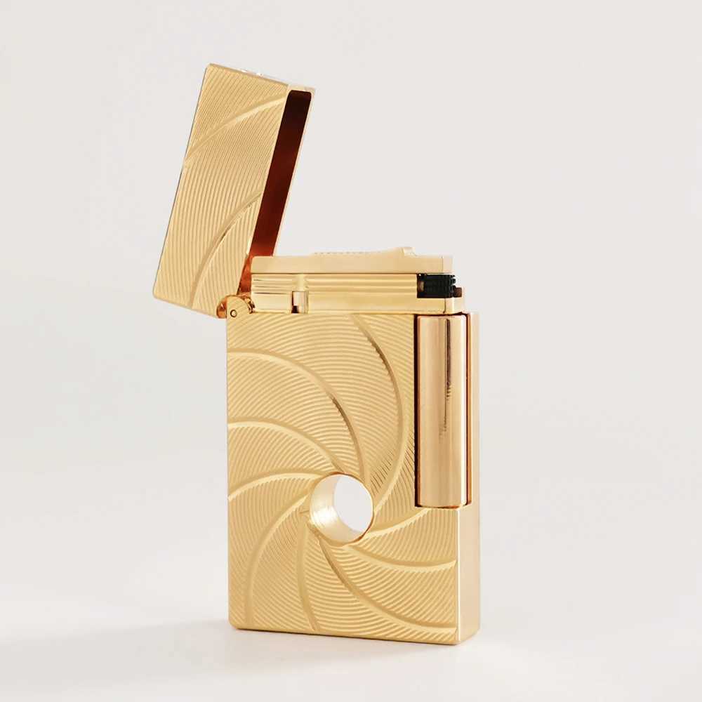 JTDunant L2 Lighter Metal Engraved 007 Butane Gas Cigarette Gadgets Clear Sound Fathers Day Gifts Smoker Luxury Collections N260311