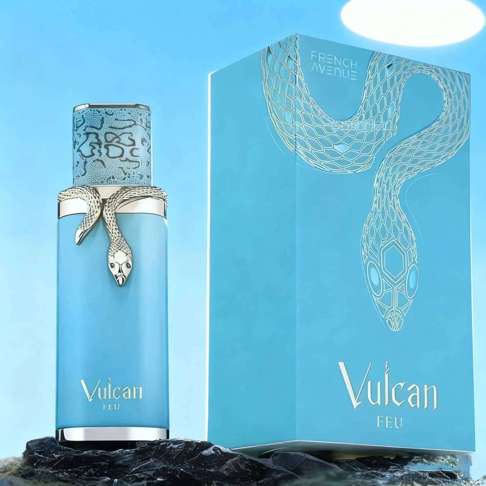 New Vulcan Feu French Avenue Fragrance World 3.4 oz men's perfume spray, lasting and charming floral fragrance - alcohol, no Z260311