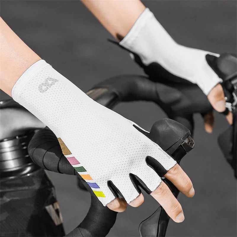 WEST BIKING Summer Aero Cycling Gloves Half Finger Mens Road Bike Gloves Ultralight Breathable Women Multicolor Sport Gloves M260311