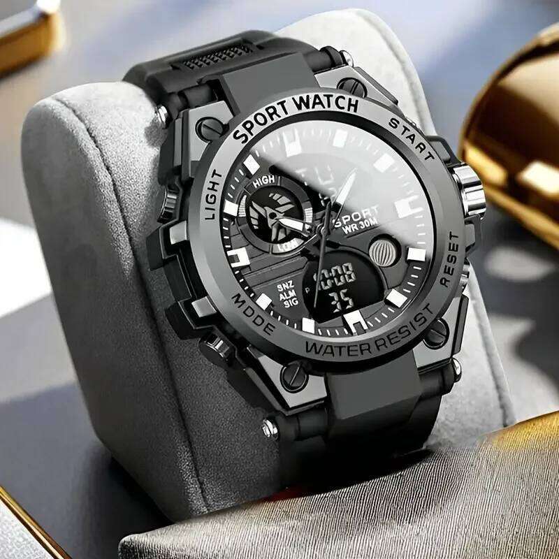 Multifunctional Led Luminous Electronic Watch with Dual Display, Alarm Clock, and Stopwatch, a Must-Have Wristwatch for Young People's Trendy Out