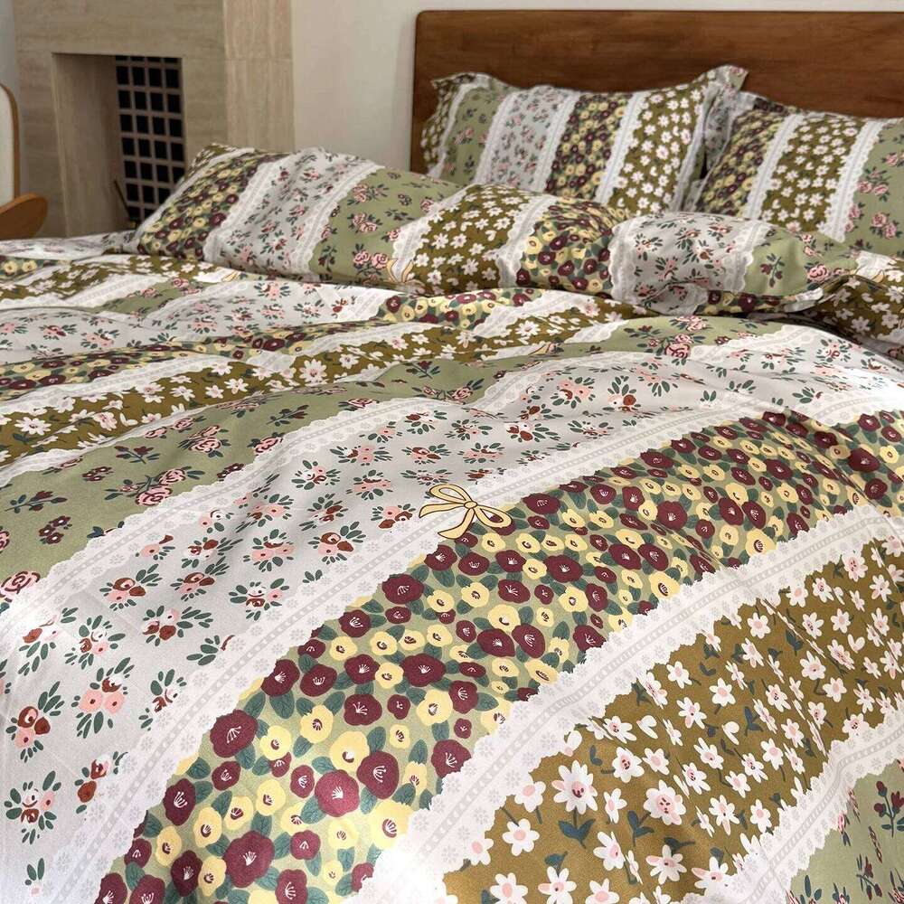 3pcs Brushed Bedding Pillowcase Set Skin Friendly Breathable Duvet Cover Pillowcases H260311