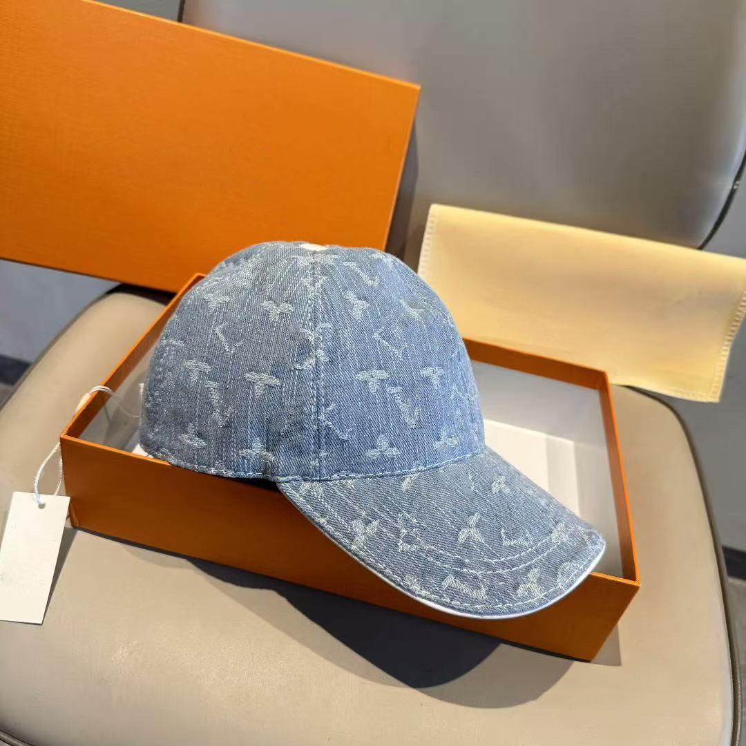 designer mens ball caps Denim Baseball Cap For Women Outdoor Ladies Men Autumn Fasion Casual Streetwear Hat Sunshade Hats Multiple Colors pretty