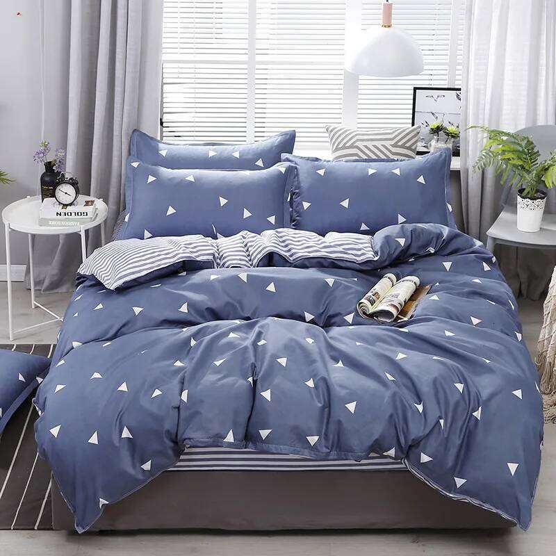 Skin Friendly Home Textile Simple Bedding Four Bed Sheet Duvet Student Children Three Piece Set 1.5/1.8 Meters H260311 - view 7