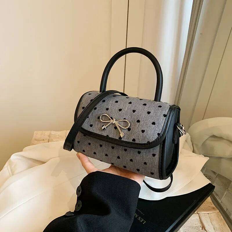Fashion Bowknot Women's Top-handle Bags Small Square Pu Ladies Shoulder Crossbody Bag Autumn New Female Handbags Clutch Purse XJ260311
