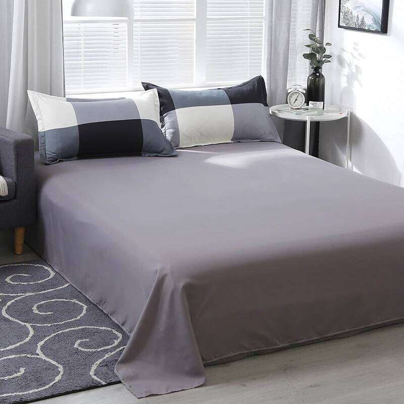 Grid Plaid Duvet Modern Checkered Hotel Quality 4 Pieces Comforter Cover Set Zipper Closure Bedding H260311