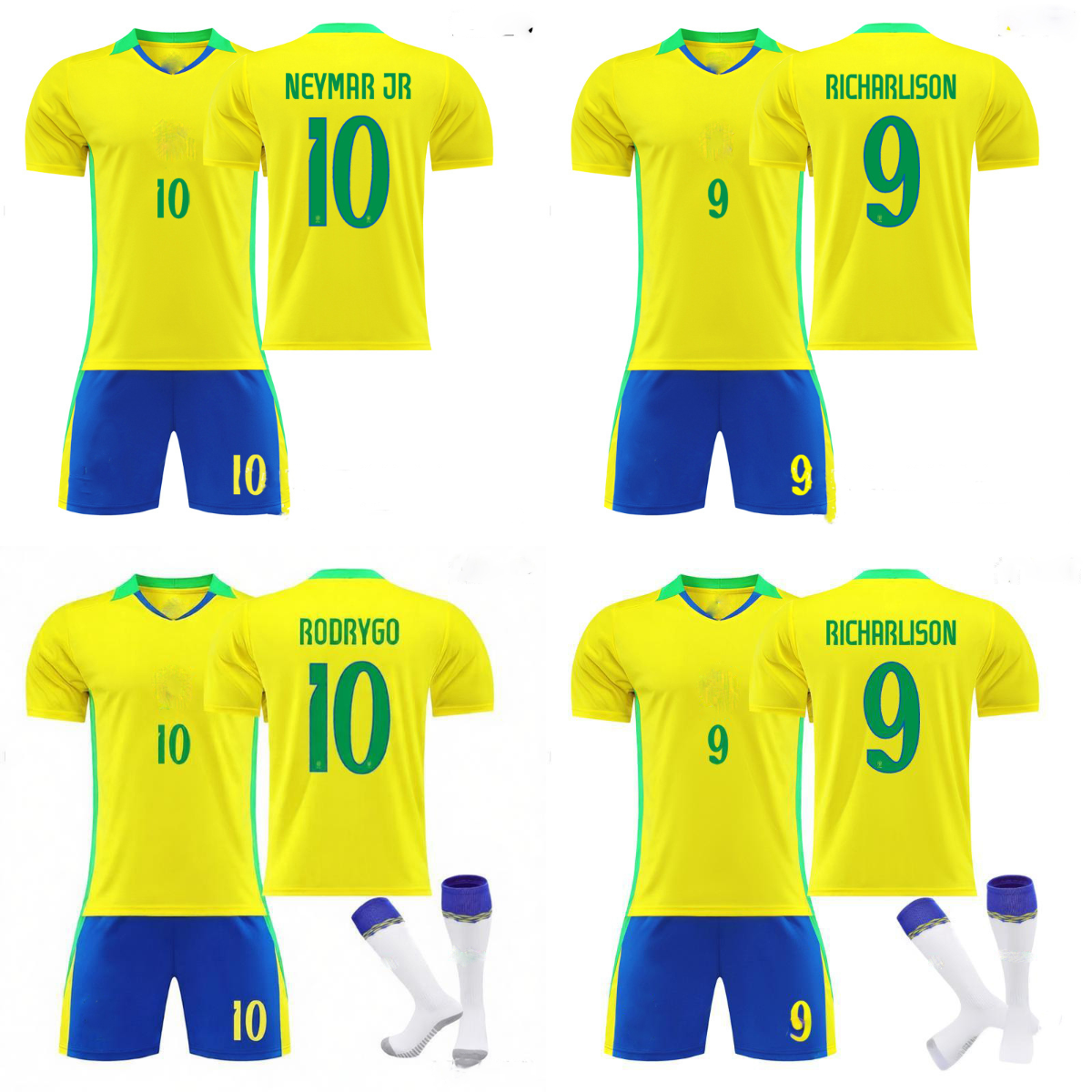 2026 world cup new event brazil jersey football match brazil sports match home national team No.10 jersey No.11 short-sleeved casual uniform breathable training suit