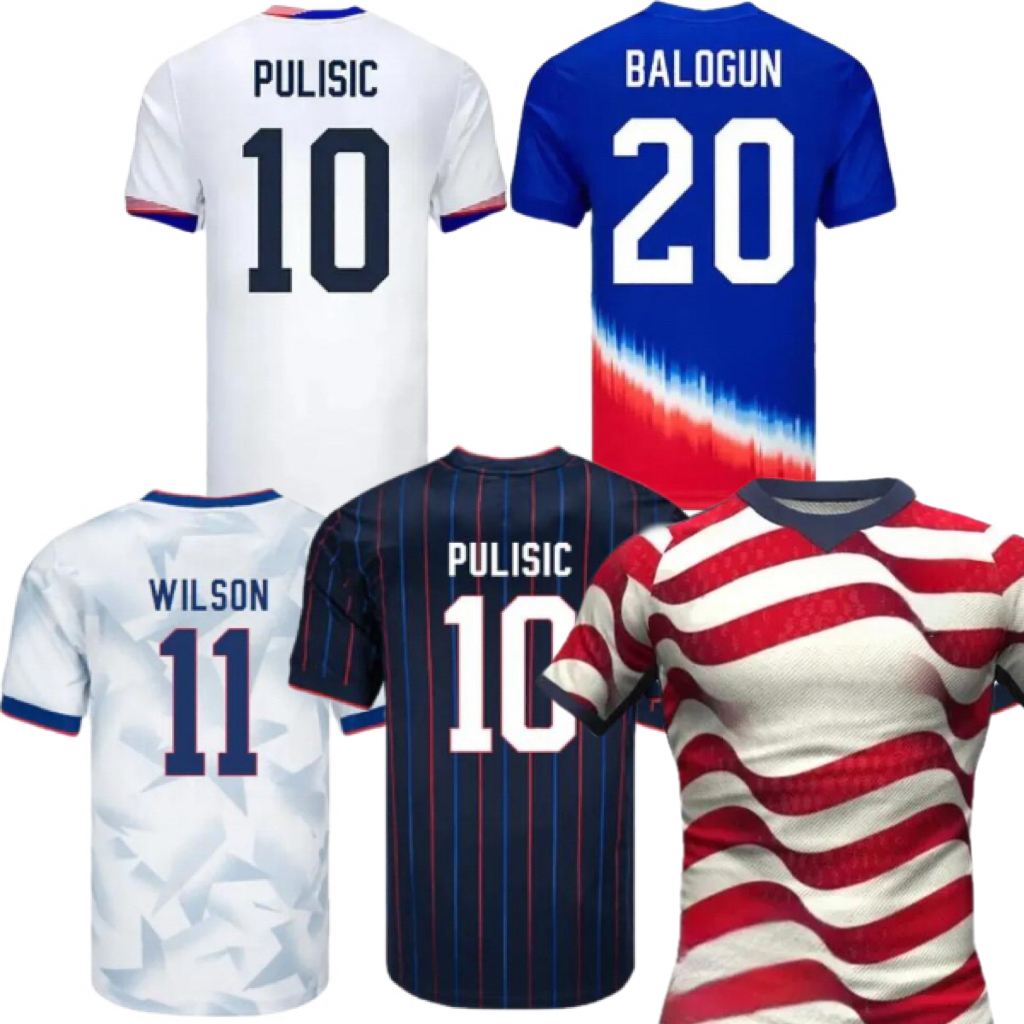 24 25 2026 2027 USAS PULISIC Soccer Jerseys AARONSON DEST McKENNIE ADAMS WEAH REYNA MUSAH BALOGUN ROBINSON HEAPS DUNN United States National football Men kids shirt
