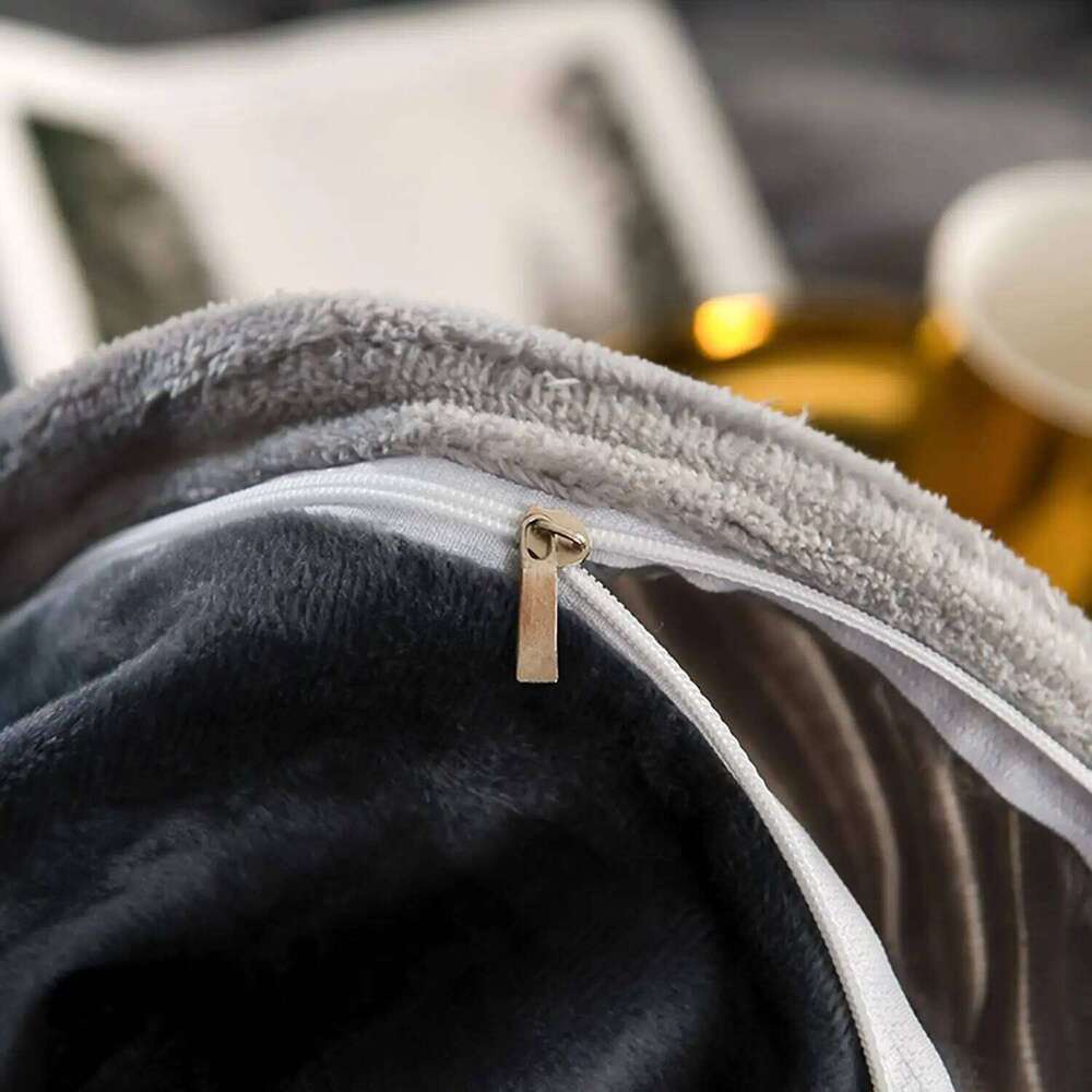 Magic Thicken Corduroy Duvet Ultra Soft Velvet Quilt Cover Reversible Comforter Covers Winter Bedding Set 220240CM H260311